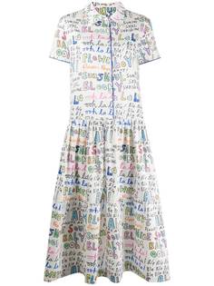 Mira Mikati платье-рубашка с принтом Ooh La La