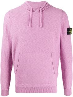 Stone Island толстовка с капюшоном и нашивкой-логотипом