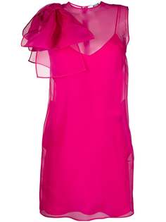 MSGM bow-shoulder sleeveless dress
