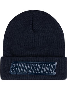 Supreme шапка бини с логотипом
