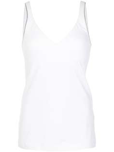 Brunello Cucinelli топ кроя слим без рукавов