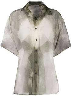 Acne Studios полупрозрачная блузка на пуговицах
