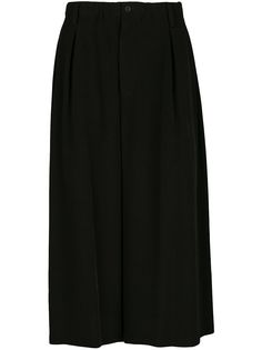 Yohji Yamamoto укороченные брюки широкого кроя