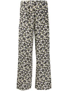 Aspesi брюки с цветочным принтом