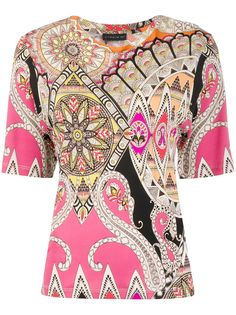 Etro футболка с короткими рукавами и принтом
