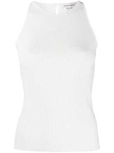 Alexander McQueen топ в спортивном стиле в рубчик