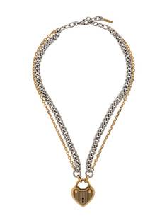Mulberry колье с подвеской в форме сердца