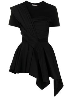Alexander McQueen футболка с короткими рукавами и баской