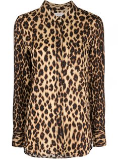 A.L.C. рубашка Emerson с леопардовым принтом