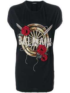 Balmain oversized beaded logo T-shirt