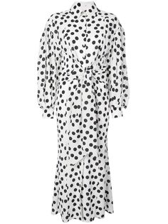 Carolina Herrera платье-рубашка в горох