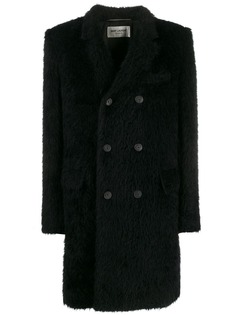 Saint Laurent двубортное пальто