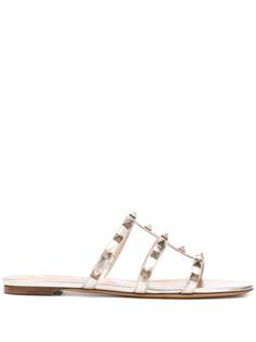 Valentino сандалии Valentino Garavani Rockstud с Т-образным ремешком