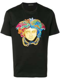 Versace футболка с логотипом Medusa