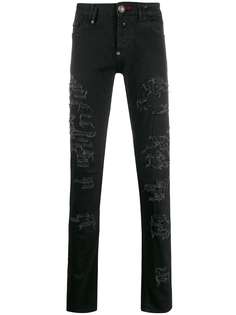 Philipp Plein джинсы Straight Supreme Stripes