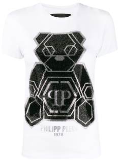 Philipp Plein декорированная футболка Teddy Bear