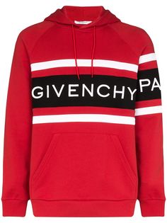 Givenchy полосатое худи с логотипом