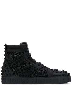 Philipp Plein высокие кеды с кристаллами
