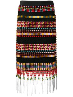 Emilio Pucci декорированная бусинами юбка-карандаш