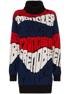 Moncler Grenoble свитер с логотипом вязки интарсия