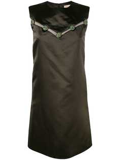 Christian Dior декорированное платье-шифт