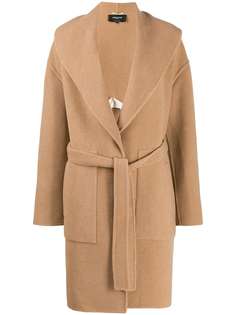 Rochas belted mid-length coat