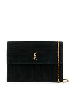 Saint Laurent стеганая сумка на плечо с монограммой