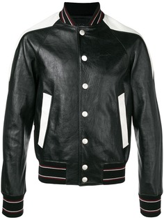 Givenchy куртка-бомбер с контрастными вставками