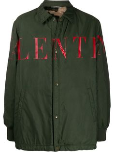 Valentino куртка-рубашка с логотипом