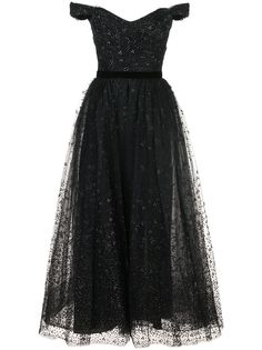 Marchesa Notte платье с драпировкой и пайетками