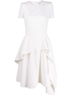 Alexander McQueen многослойное платье асимметричного кроя