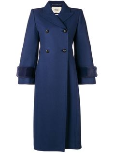 Fendi embellished double breasted coat