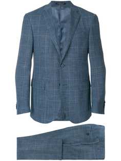 Corneliani костюм с однобортным пиджаком в клетку