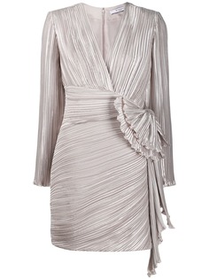 Givenchy плиссированное платье с драпировкой