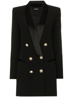Balmain двубортное платье-блейзер