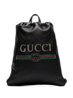 Gucci рюкзак на шнурке с принтом логотипа