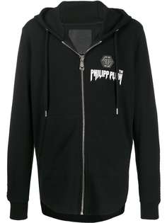 Philipp Plein декорированное худи на молнии