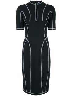 Mugler платье миди Scuba Robe