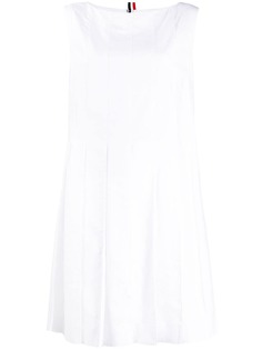 Thom Browne платье с плиссировкой на подоле