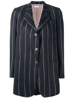 Thom Browne удлиненный пиджак мешковатого кроя в полоску