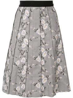 Giambattista Valli плиссированная юбка с цветочным принтом