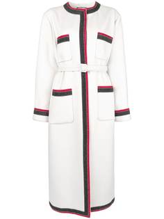 Gucci пальто с контрастной окантовкой