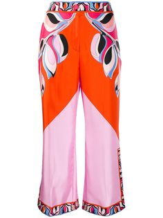 Emilio Pucci укороченные брюки широкого кроя