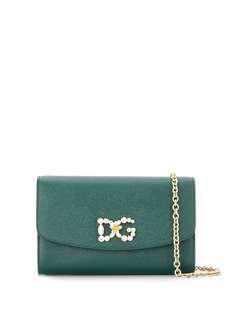 Dolce & Gabbana сумка через плечо с кристаллами и логотипом