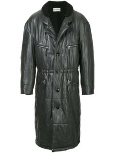 Issey Miyake Pre-Owned пуховик средней длины