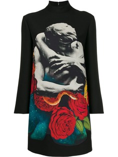 Valentino платье с принтом Lovers
