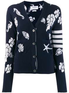 Thom Browne кардиган Ocean Floor с полосками 4-Bar