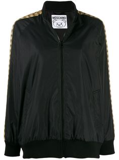 Moschino куртка-бомбер с графичным принтом