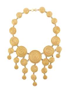 Christian Dior колье 1980-х годов с гравировкой