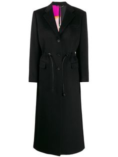 Salvatore Ferragamo пальто макси с кулиской